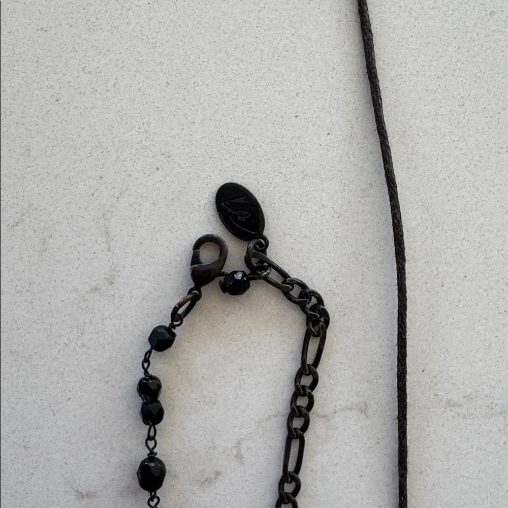 Elegant Black and Gold Beaded Necklace Set NWOT ✨ - Picture 3 of 4